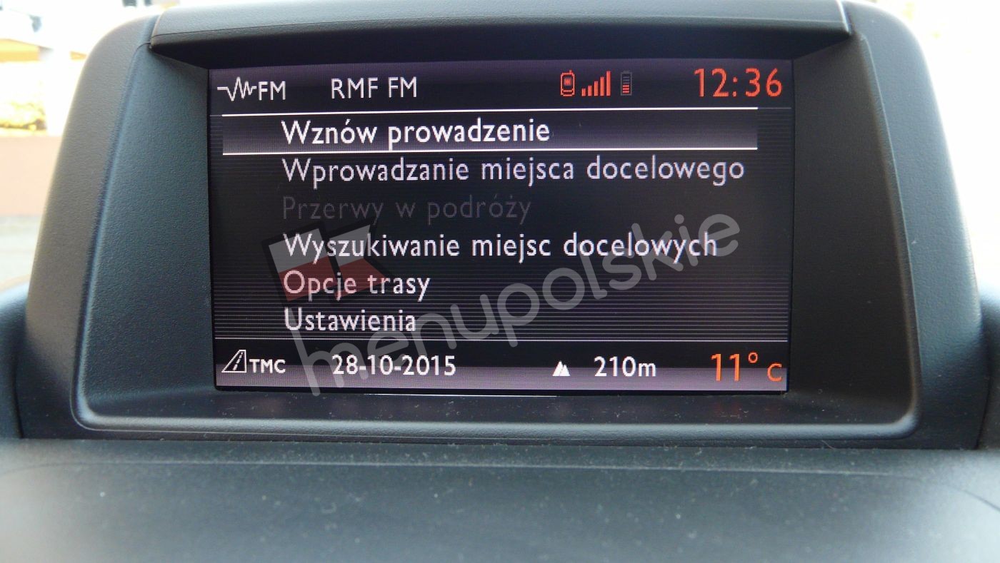 Citroen - Polskie Menu I Nawigacja