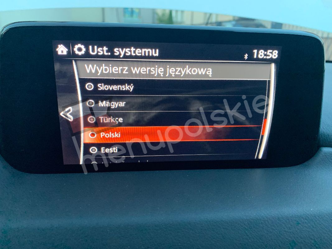 Mazda - Polskie Menu I Nawigacja